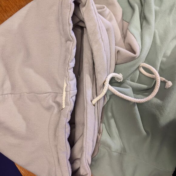 Diagonal Colorblock Teal/Grey Sweatshirt by Ampersand AVE. Size XL - Picture 10 of 15